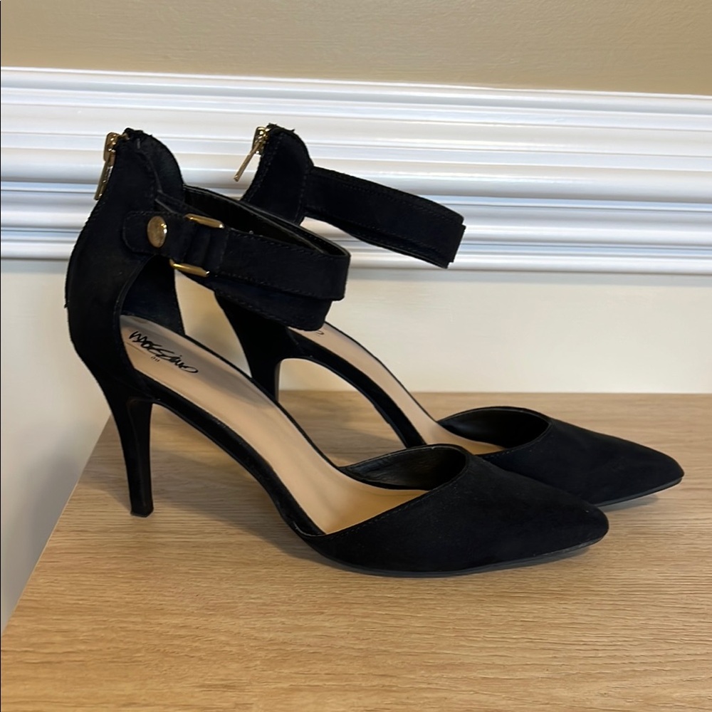 Mossimo Black Heels with Ankle Stap